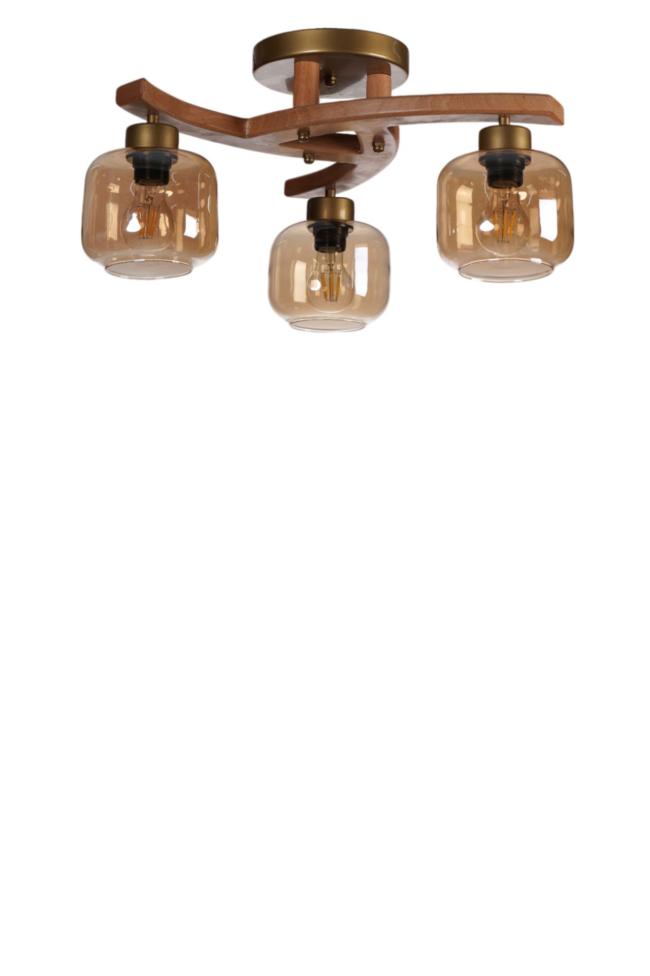 WESTON 3 LÜ NATUREL BAL CAMLI PLOFONYER AVİZE