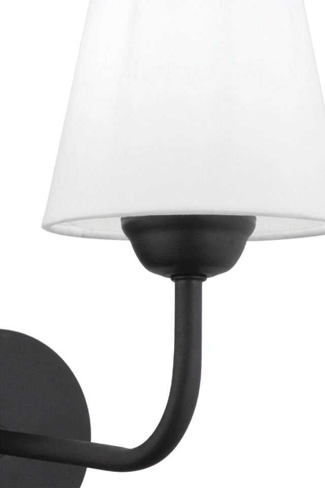 ELNO SİYAH BEYAZ ABAJURLU APLİK