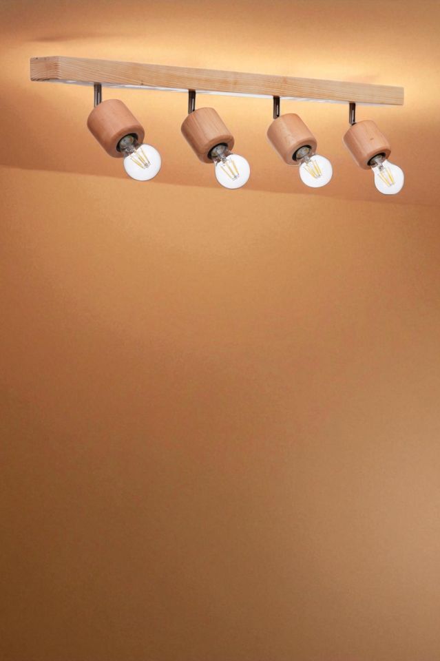 PAMELA 4 LÜ SIRALI NATUREL PLAFONYER AVİZE