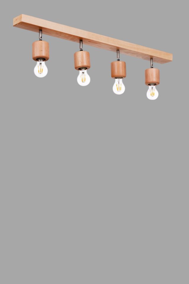 PAMELA 4 LÜ SIRALI NATUREL PLAFONYER AVİZE