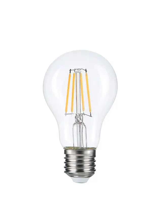A60 ŞEFFAF LED AMPÜL E27 6W 2500K (GÜNIŞIĞI)
